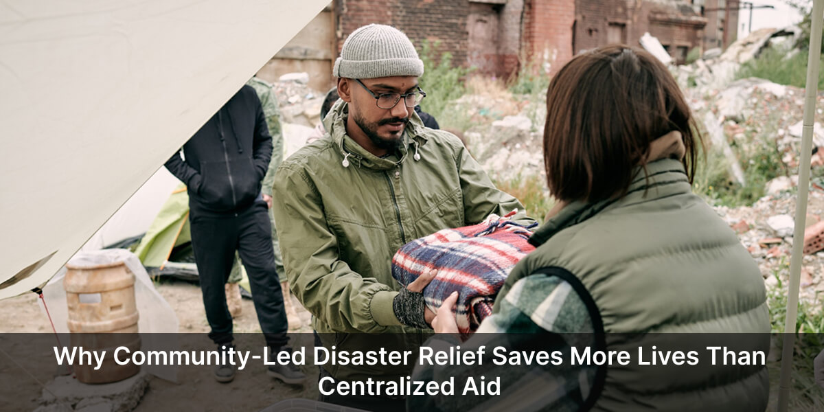 Community-led disaster relief saving lives