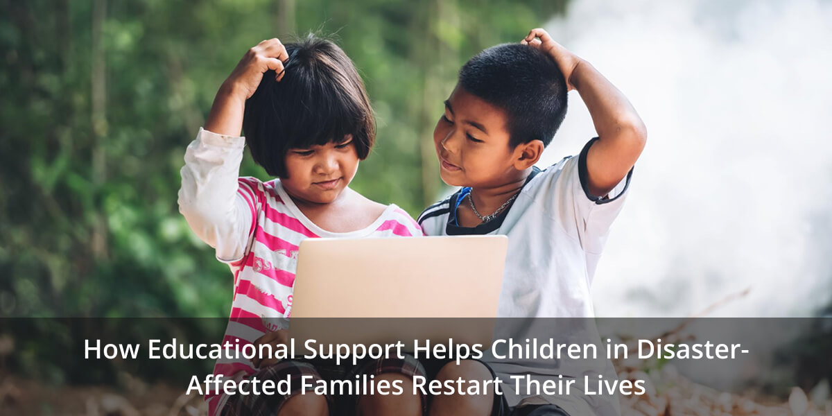 Educational support for children after disasters