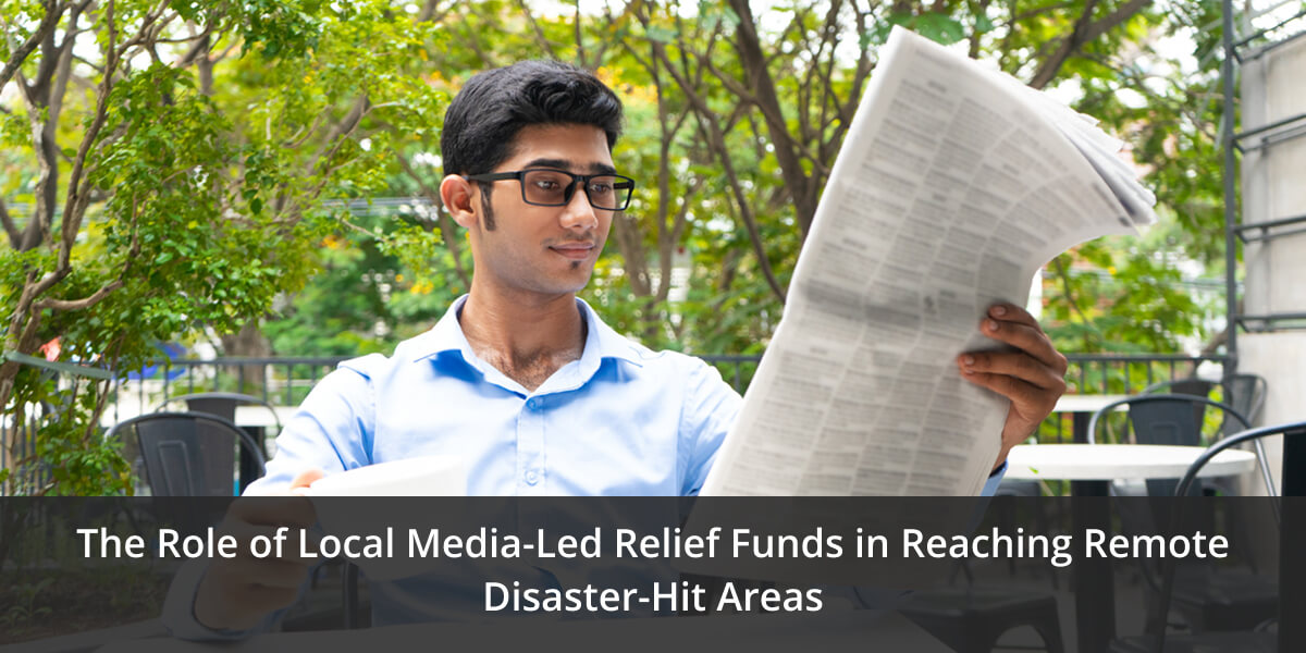 Local media-led disaster relief support in remote areas