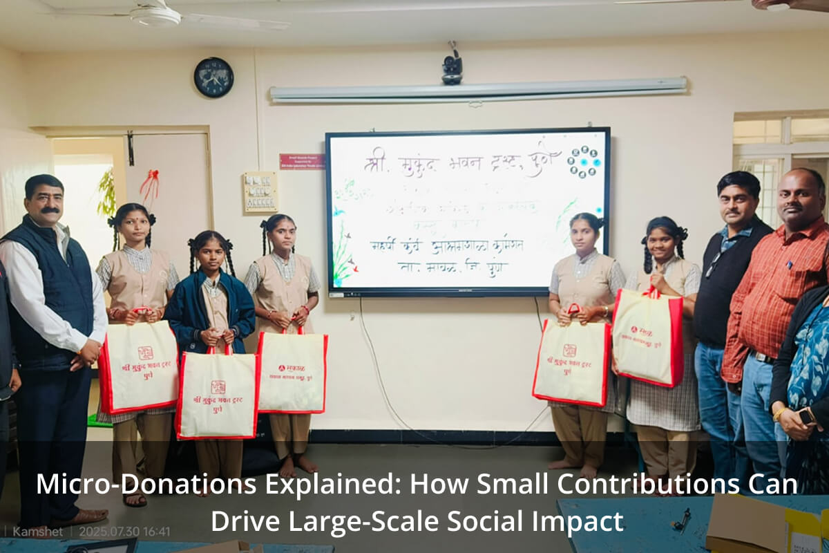Micro Donations Social Impact Concept